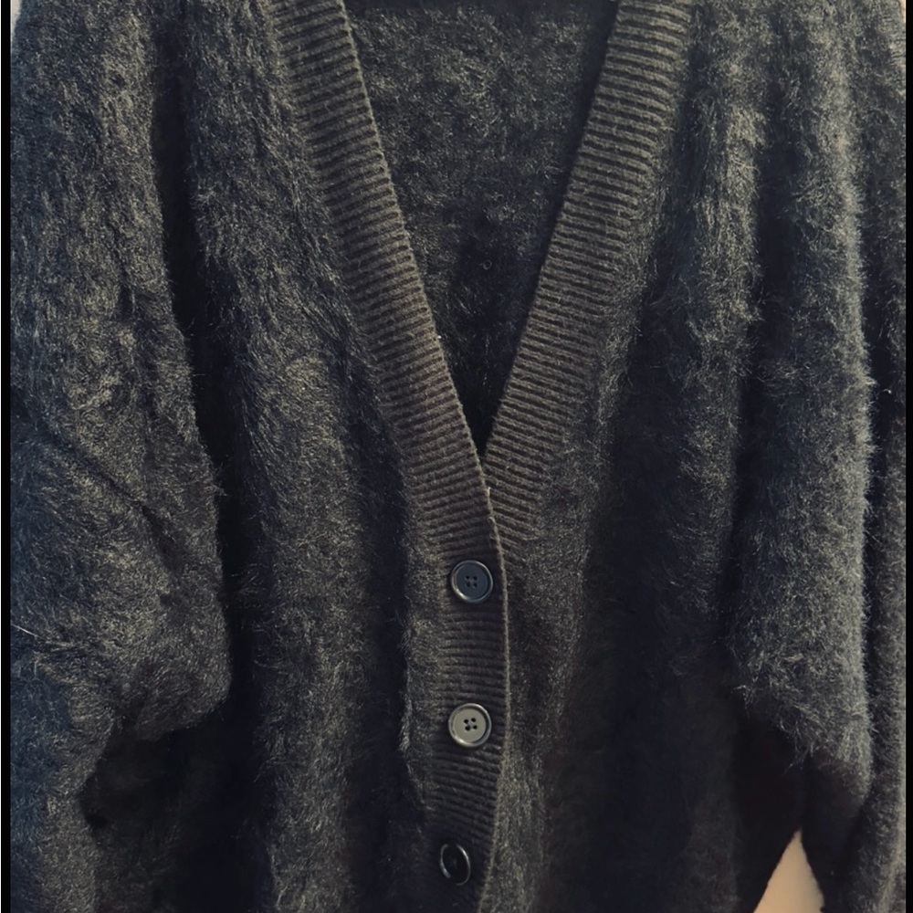 Sanctuary Black Chunky Knit Cardigan Sweater